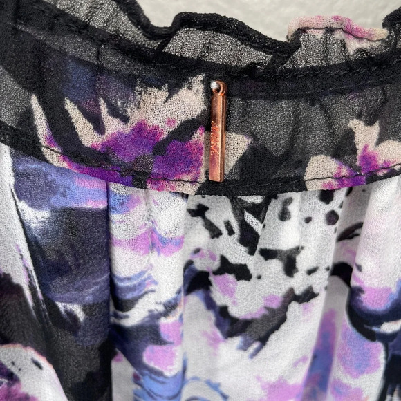 Misa Los Angeles Nati Midi Dress In Purple Floral Size Small Retail $395 - Picture 8 of 10